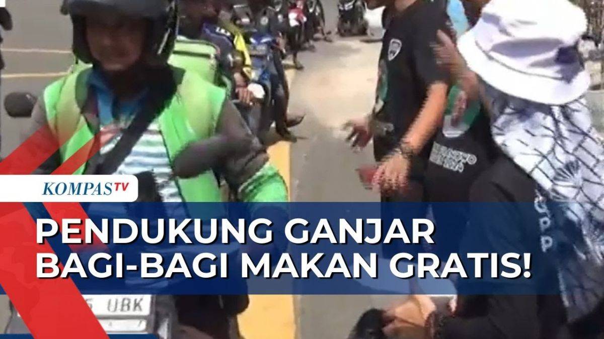 KompasTV - Kowarteg Indonesia Bagi-Bagi Makan Gratis Dukung Ganjar Pranowo di Bursa Capres 2024
